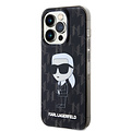 Karl Lagerfeld Karl Lagerfeld iPhone 15 Pro TPU Hardcase-Rückseite - Ikonik Monogram - Schwarz