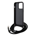 Karl Lagerfeld Karl Lagerfeld iPhone 15 Pro Max TPU Hardcase-Rückseite - Saffiano - K&C Metal Pin - Crossbody - Schwarz