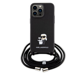 Karl Lagerfeld Karl Lagerfeld Coque arrière en TPU iPhone 15 Pro Max - Saffiano - K&C Metal Pin - Crossbody - Noir Karl Lagerfeld Karl Lagerfeld Coque arrière en TPU iPhone 15 Pro Max - Saffiano - K&C Metal Pin - Crossbody - Noir