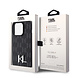 Karl Lagerfeld Karl Lagerfeld iPhone 15 Pro Max Hardcase hoesje - Hot Stamp - KL Metal Logo - Monogram - Zwart Karl Lagerfeld Karl Lagerfeld iPhone 15 Pro Max Hardcase hoesje - Hot Stamp - KL Metal Logo - Monogram - Zwart