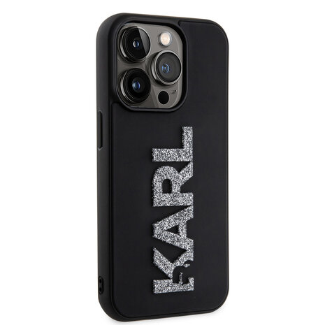 Karl Lagerfeld Karl Lagerfeld Coque arrière en TPU iPhone 15 Pro Max - 3D Glitter Logo - Noir Karl Lagerfeld Karl Lagerfeld Coque arrière en TPU iPhone 15 Pro Max - 3D Glitter Logo - Noir
