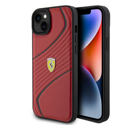 Ferrari Ferrari iPhone 15 & 14 Plus TPU Hardcase - Twist - Red Ferrari Ferrari iPhone 15 & 14 Plus TPU Hardcase - Twist - Red