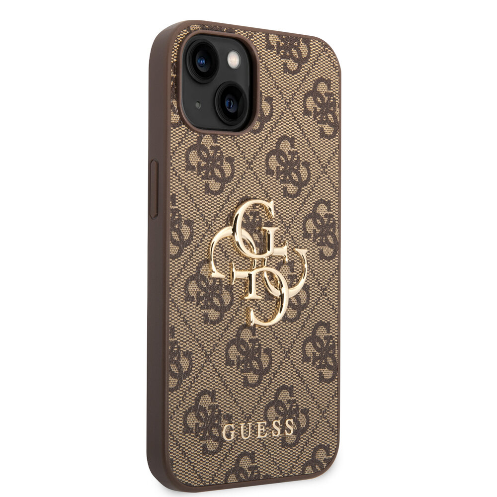 Guess Guess Coque arriere en TPU iPhone 15 & 14 Plus - 4G - Big Metal Logo - Marron Guess Guess Coque arriere en TPU iPhone 15 & 14 Plus - 4G - Big Metal Logo - Marron