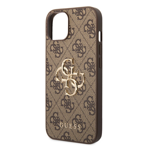 Guess Guess Coque arriere en TPU iPhone 15 & 14 Plus - 4G - Big Metal Logo - Marron Guess Guess Coque arriere en TPU iPhone 15 & 14 Plus - 4G - Big Metal Logo - Marron