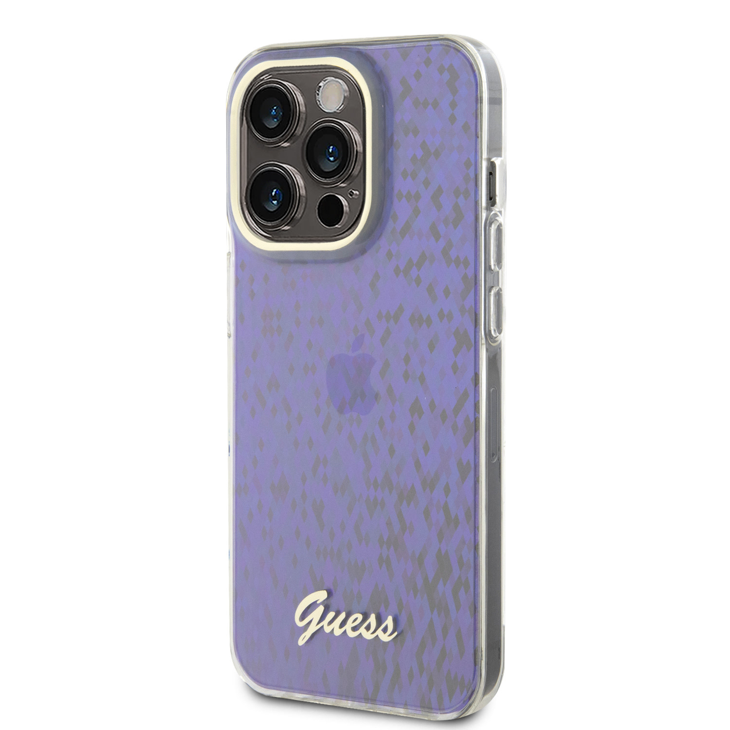 Guess Guess iPhone 15 Pro Hardcase hoesje - Faceted Mirror - Disco Purple, foto 2 van 6
