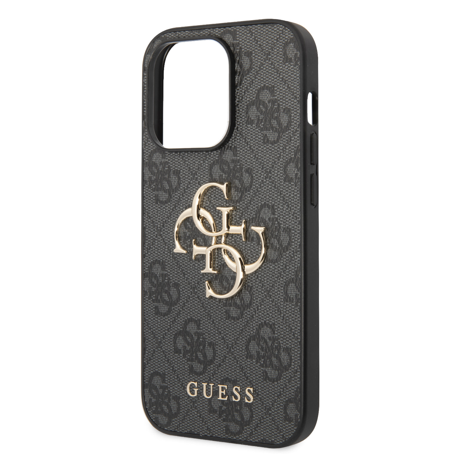 Guess Guess iPhone 15 Pro Hardcase hoesje - 4G - Big Metal Logo - Grijs, foto 5 van 6