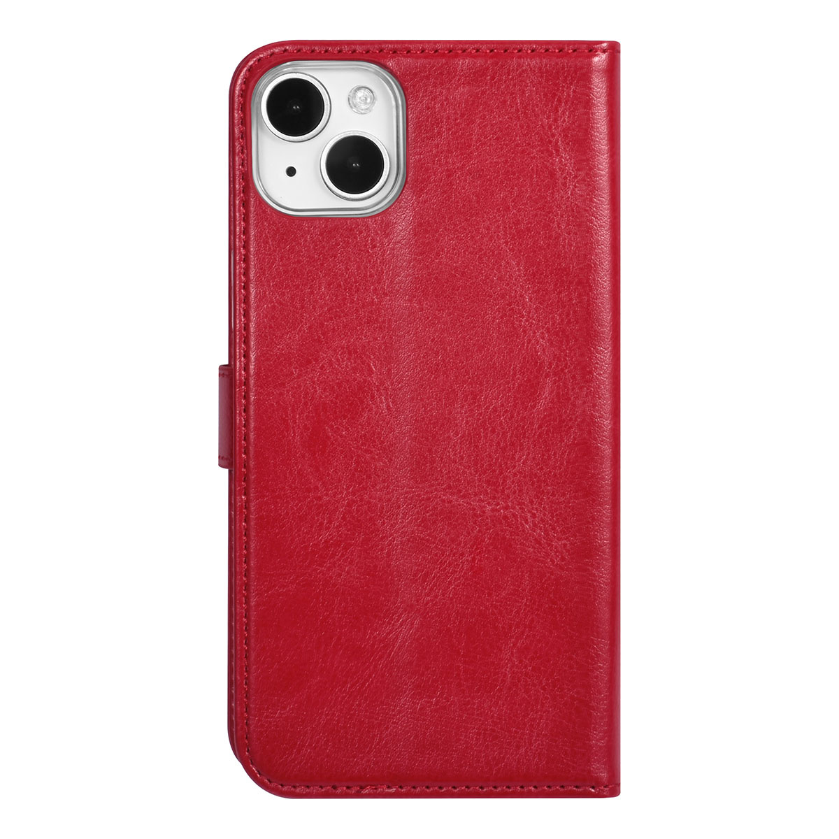 UNIQ Accessory UNIQ Accessory iPhone 15 & 14 Plus Book Case hoesje - Pasjeshouder voor 3 pasjes - Magneetsluiting - Hanger - Rood, foto 3 van 5