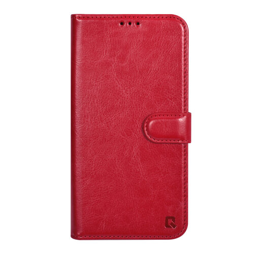 UNIQ Accessory UNIQ Accessory iPhone 15 Pro Max Book Case hoesje - Pasjeshouder voor 3 pasjes - Magneetsluiting - Hanger - Rood