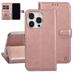 UNIQ Accessory iPhone 15 Pro Book-Case hul - Kartenhalter für 3 Karten - Magnetverschluss - Rose Gold