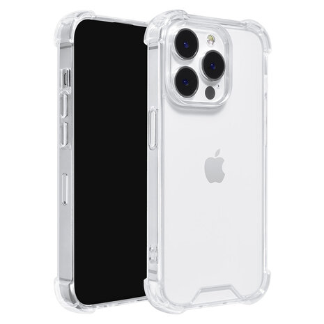 TUNIQ TUNIQ iPhone 15 Pro TPU Backcover hoesje - Transparant - Antishock TUNIQ TUNIQ iPhone 15 Pro TPU Backcover hoesje - Transparant - Antishock