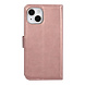 UNIQ Accessory UNIQ Accessory iPhone 15 Book Case hoesje - Pasjeshouder voor 3 pasjes - Magneetsluiting - Hanger - Rose Gold UNIQ Accessory UNIQ Accessory iPhone 15 Book Case hoesje - Pasjeshouder voor 3 pasjes - Magneetsluiting - Hanger - Rose Gold