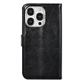 UNIQ Accessory UNIQ Accessory iPhone 15 Pro Book Case hoesje - Pasjeshouder voor 3 pasjes - Magneetsluiting - Hanger - Zwart