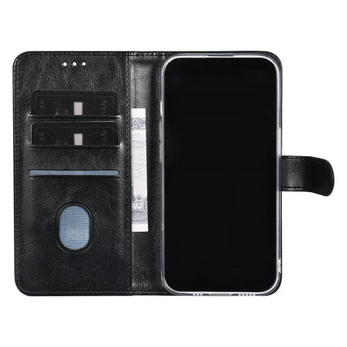 UNIQ Accessory UNIQ Accessory iPhone 15 Pro Book Case hoesje - Pasjeshouder voor 3 pasjes - Magneetsluiting - Hanger - Zwart