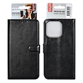 UNIQ Accessory UNIQ Accessory iPhone 15 Pro Book Case hoesje - Pasjeshouder voor 3 pasjes - Magneetsluiting - Hanger - Zwart