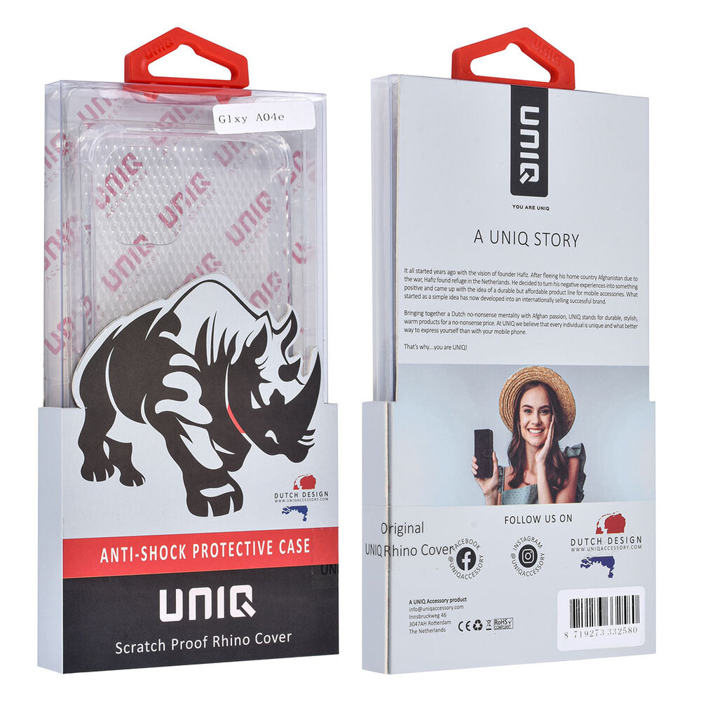 UNIQ Accessory UNIQ Accessory Galaxy A04 TPU Back Cover - Transparent - Antishock UNIQ Accessory UNIQ Accessory Galaxy A04 TPU Back Cover - Transparent - Antishock