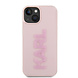 Karl Lagerfeld Karl Lagerfeld iPhone 15 TPU Hardcase-Rückseite - 3D Glitter Logo - Rosa