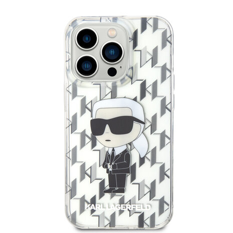 Karl Lagerfeld Karl Lagerfeld Coque arrière en TPU iPhone 15 Pro - Ikonik Monogram - Transparent Karl Lagerfeld Karl Lagerfeld Coque arrière en TPU iPhone 15 Pro - Ikonik Monogram - Transparent