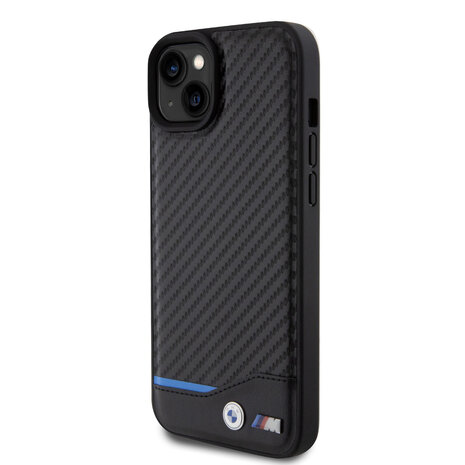 BMW BMW iPhone 15 & 14 Plus Hardcase-Ruckseite - Carbon - Schwarz BMW BMW iPhone 15 & 14 Plus Hardcase-Ruckseite - Carbon - Schwarz
