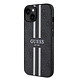 Guess Guess iPhone 15 TPU Hardcase - 4G Printed Stripes - Black Guess Guess iPhone 15 TPU Hardcase - 4G Printed Stripes - Black