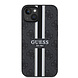 Guess Guess iPhone 15 TPU Hardcase-Rückseite - 4G Printed Stripes - Schwarz Guess Guess iPhone 15 TPU Hardcase-Rückseite - 4G Printed Stripes - Schwarz