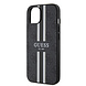 Guess Guess iPhone 15 TPU Hardcase-Rückseite - 4G Printed Stripes - Schwarz Guess Guess iPhone 15 TPU Hardcase-Rückseite - 4G Printed Stripes - Schwarz