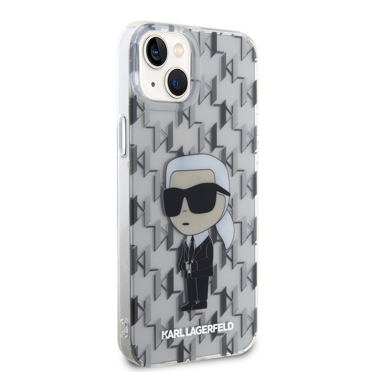 Karl Lagerfeld Karl Lagerfeld iPhone 15 & 14 Plus Hardcase hoesje - Ikonik Monogram - Transparant, foto 4 van 6