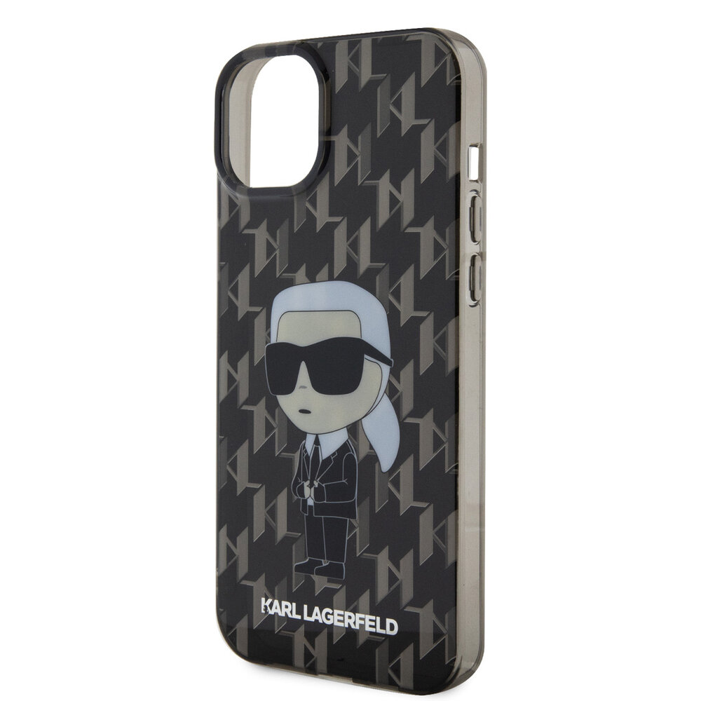Karl Lagerfeld Karl Lagerfeld Coque arriere en TPU iPhone 15 & 14 Plus - Ikonik Monogram - Noir Karl Lagerfeld Karl Lagerfeld Coque arriere en TPU iPhone 15 & 14 Plus - Ikonik Monogram - Noir