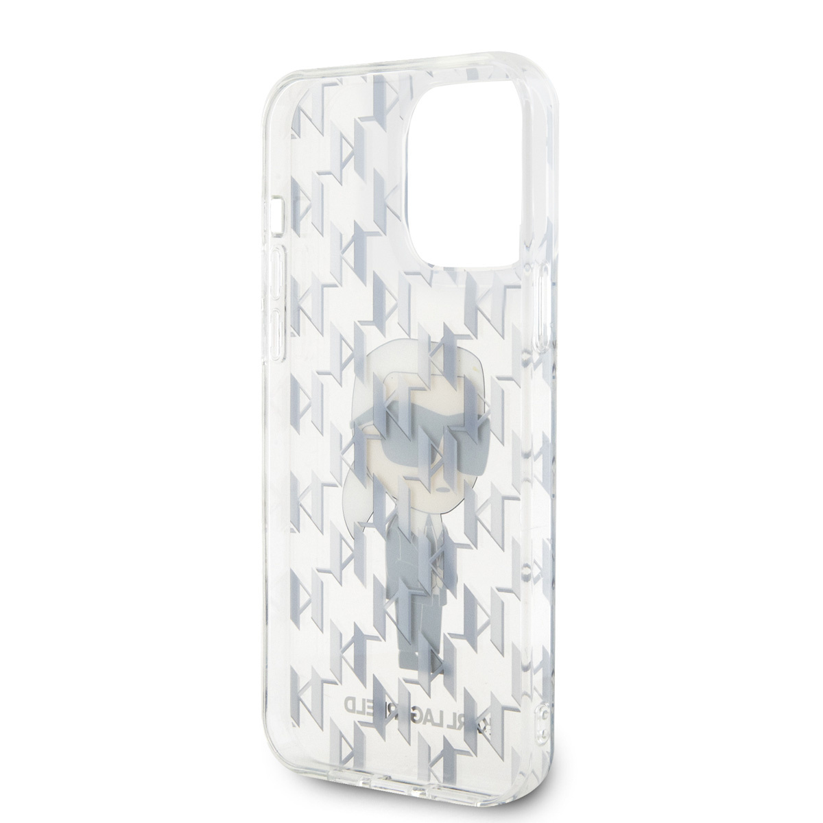 Karl Lagerfeld Karl Lagerfeld iPhone 15 Pro Max Hardcase hoesje - Ikonik Monogram - Transparant, foto 6 van 6