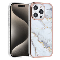 UNIQ Accessory iPhone 15 Pro TPU Back Cover hoesje - Marble White