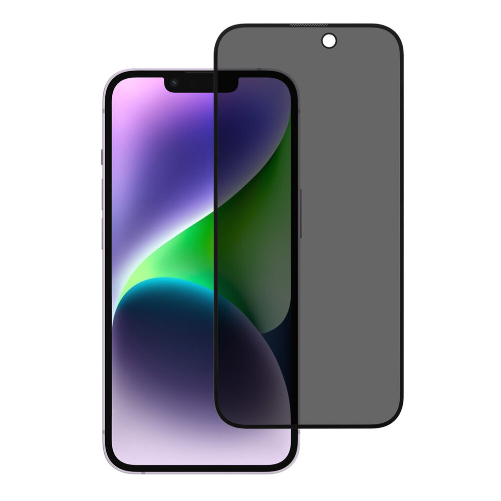 TUNIQ box of 10 - TUNIQ iPhone 15 Pro Protecteur D'écran - Privacy Glass - Noir TUNIQ box of 10 - TUNIQ iPhone 15 Pro Protecteur D'écran - Privacy Glass - Noir