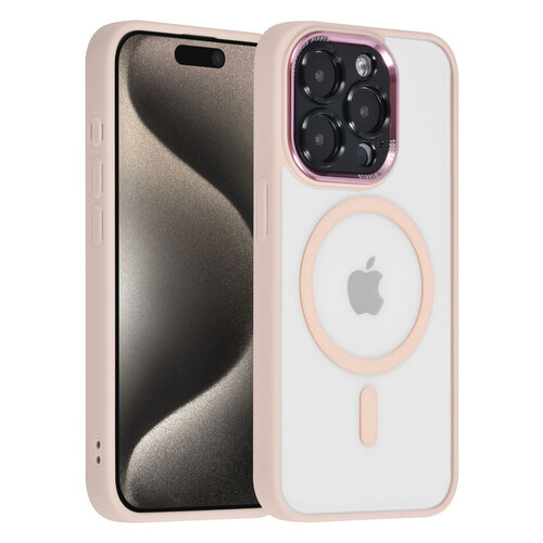 UNIQ Accessory UNIQ Accessory iPhone 15 Pro TPU Back Cover hoesje - Magsafe Compatible - Doorzichtig - Roze