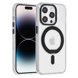UNIQ Accessory UNIQ Accessory iPhone 14 Pro TPU Back Cover - Magsafe Compatible 360 Degrees Rotatable Stand - Transparent - Black UNIQ Accessory UNIQ Accessory iPhone 14 Pro TPU Back Cover - Magsafe Compatible 360 Degrees Rotatable Stand - Transparent - Black