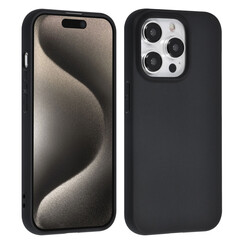 UNIQ Accessory iPhone 15 Pro Silikonhülle - Schwarz