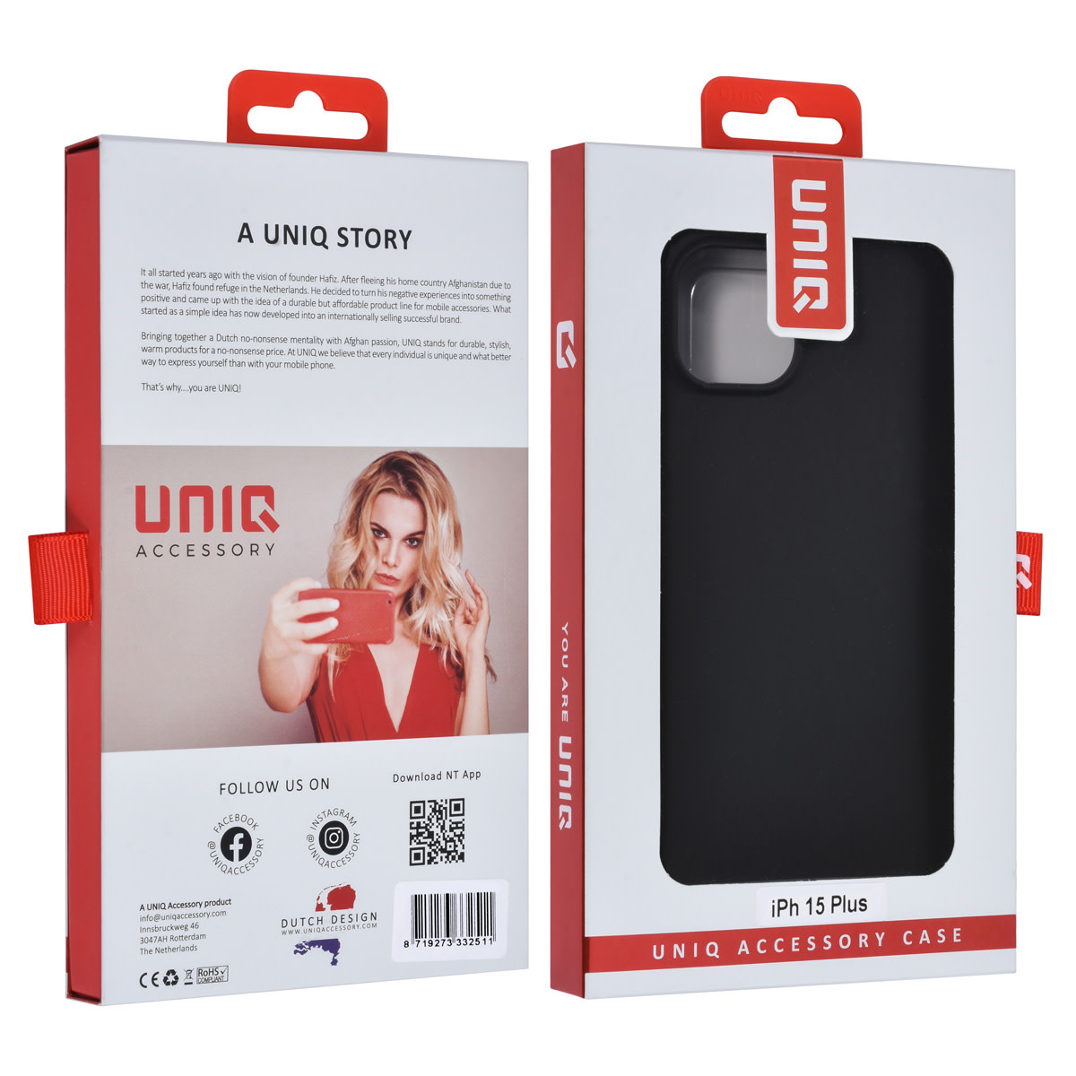 UNIQ Accessory UNIQ Accessory iPhone 15 & 14 Plus TPU Back Cover hoesje - Zwart, foto 4 van 4