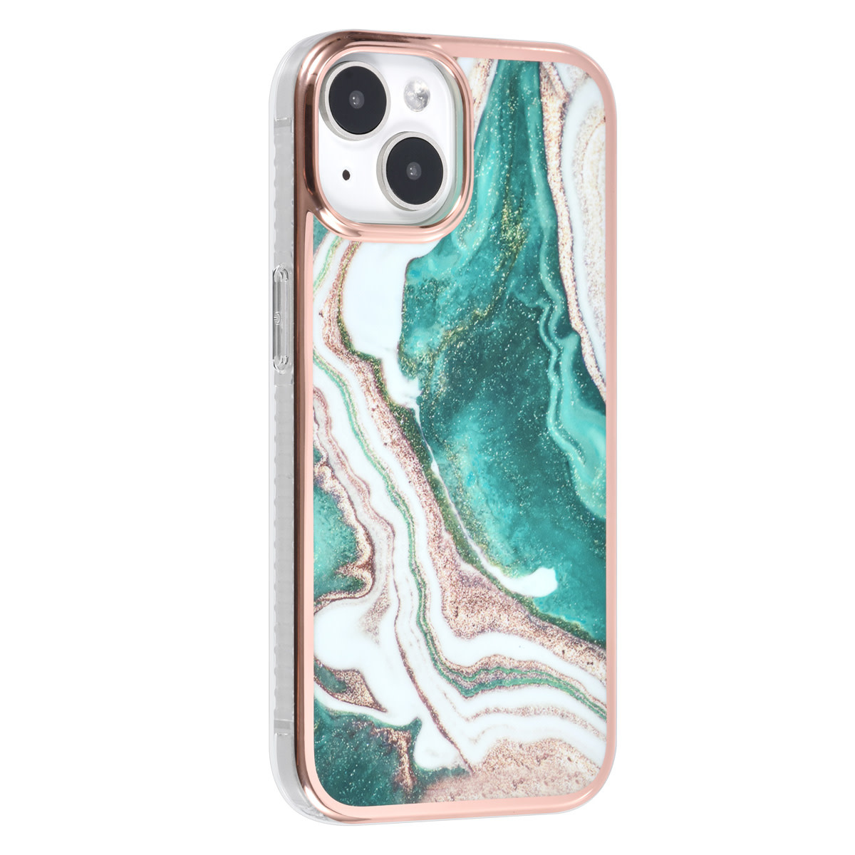 UNIQ Accessory UNIQ Accessory iPhone 15 TPU Back Cover hoesje - Marble Green, foto 2 van 4