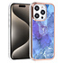UNIQ Accessory iPhone 15 Pro TPU Back Cover hoesje - Marble Purple UNIQ Accessory iPhone 15 Pro TPU Back Cover hoesje - Marble Purple