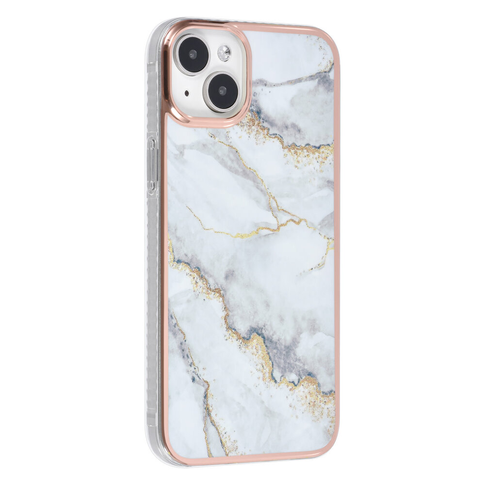 UNIQ Accessory UNIQ Accessory Coque arriere en iPhone 15 & 14 Plus - Marble White UNIQ Accessory UNIQ Accessory Coque arriere en iPhone 15 & 14 Plus - Marble White