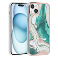 UNIQ Accessory UNIQ Accessory iPhone 15 Plus TPU Back Cover hoesje - Marble Green