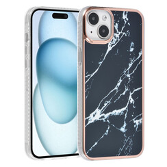 UNIQ Accessory iPhone 15 & 14 Plus TPU Back Cover hoesje - Marble Black