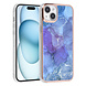 UNIQ Accessory UNIQ Accessory iPhone 15 & 14 Plus TPU Back Cover hoesje - Marble Purple UNIQ Accessory UNIQ Accessory iPhone 15 & 14 Plus TPU Back Cover hoesje - Marble Purple