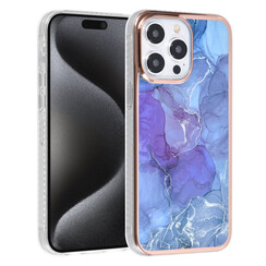 UNIQ Accessory iPhone 15 Pro Max Silikonhülle - Marble Purple
