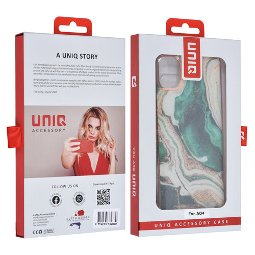 UNIQ Accessory UNIQ Accessory Samsung Galaxy A04 TPU Back Cover hoesje - Marble Green