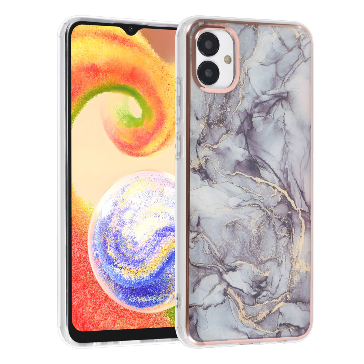 UNIQ Accessory UNIQ Accessory Samsung Galaxy A04 TPU Back Cover hoesje - Marble Grey