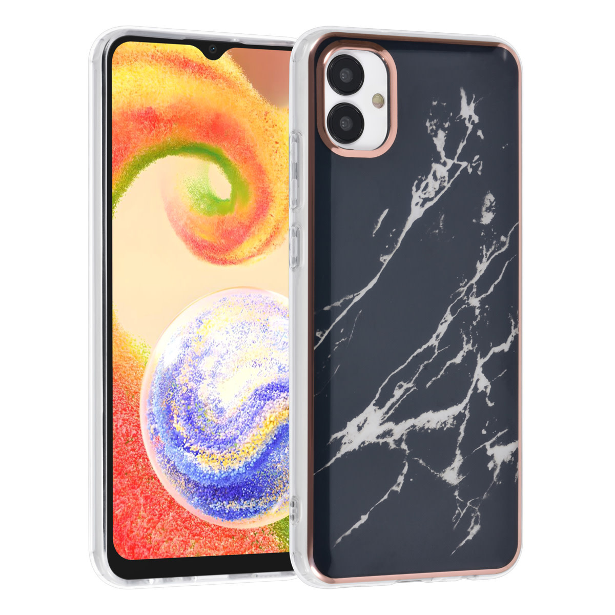 UNIQ Accessory UNIQ Accessory Samsung Galaxy A04 TPU Back Cover hoesje - Marble Black