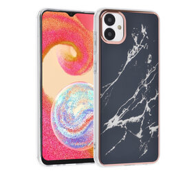 UNIQ Accessory UNIQ Accessory Samsung Galaxy A04e TPU Back Cover hoesje - Marble Black UNIQ Accessory UNIQ Accessory Samsung Galaxy A04e TPU Back Cover hoesje - Marble Black