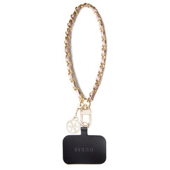 Guess Universal Wrist Chain - Tether Patch - 4G Charm - Pink