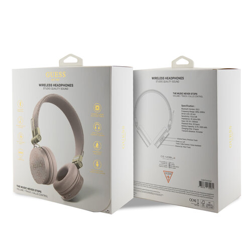 Guess Guess Bluetooth Headphones - 4G with Round Shape - Roze