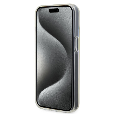 Guess Guess Coque arriere en iPhone 15 & 14 Plus - Faceted Mirror - Disco Or Guess Guess Coque arriere en iPhone 15 & 14 Plus - Faceted Mirror - Disco Or