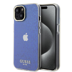 Guess iPhone 15 Hardcase - Faceted Mirror - Disco Purple