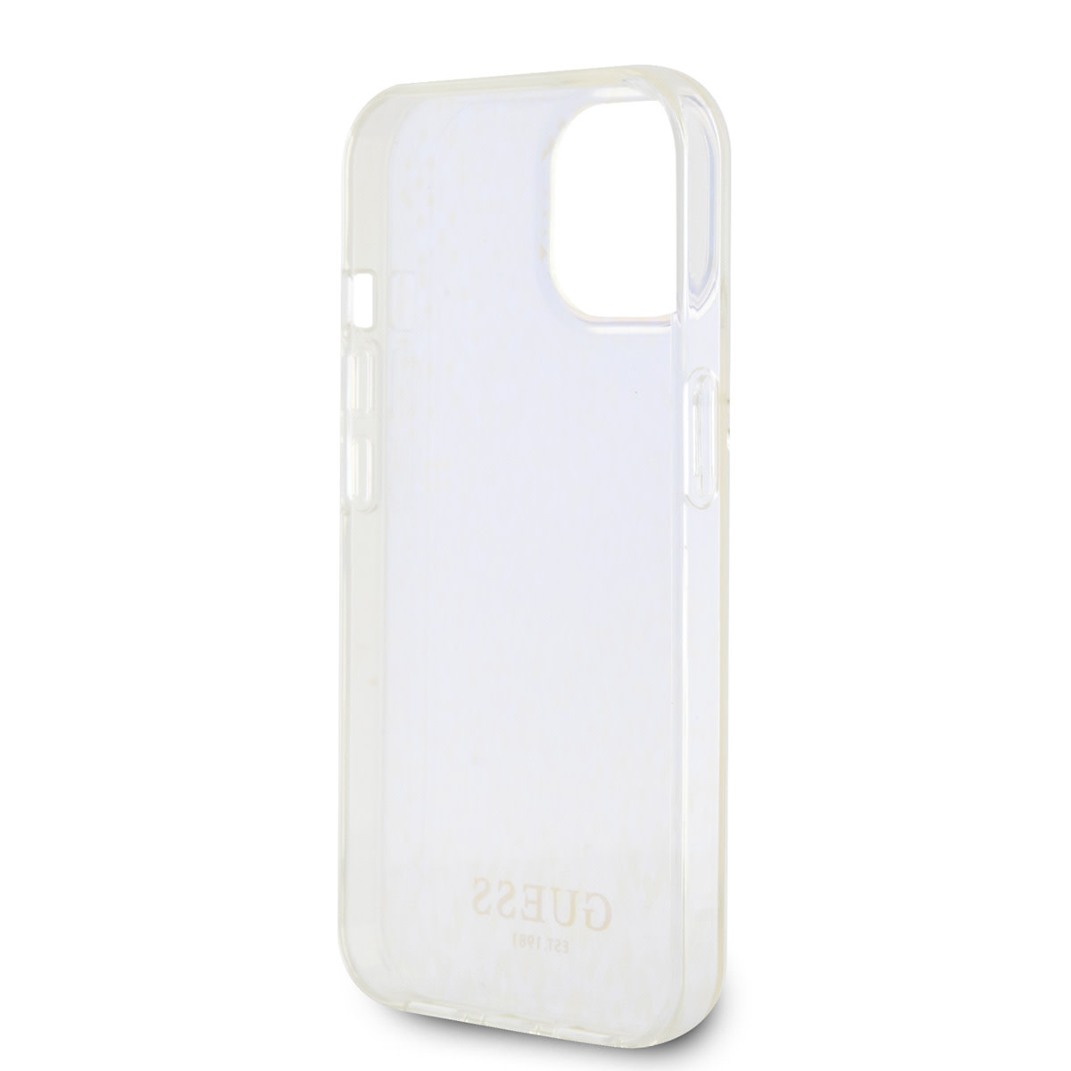 Guess Guess iPhone 15 Hardcase hoesje - Faceted Mirror - Disco Paars, foto 6 van 6